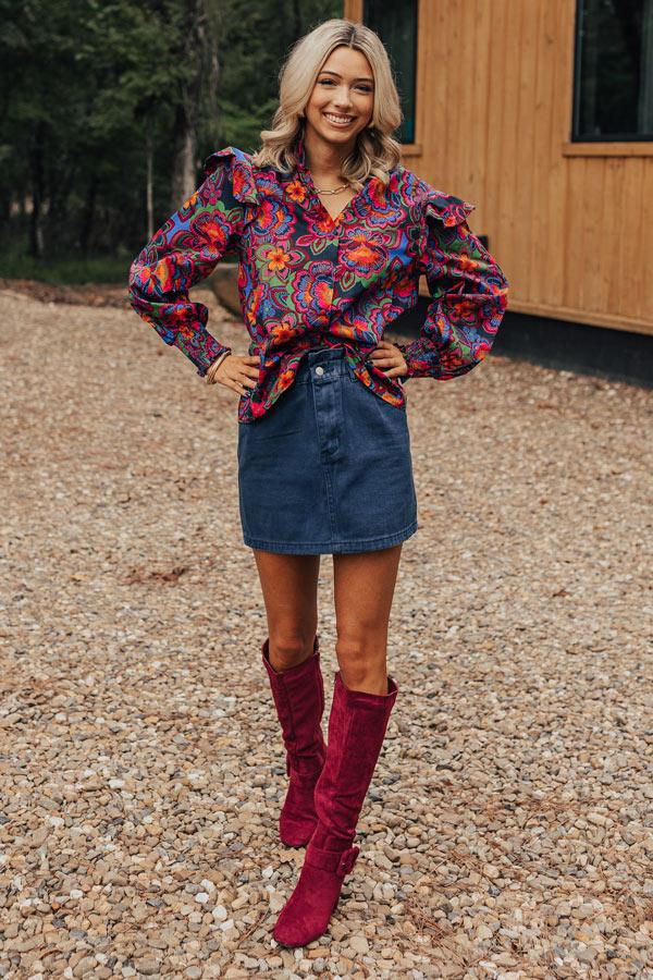 Impressions Filled With Hope Button Up