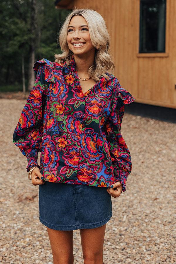 Impressions Filled With Hope Button Up