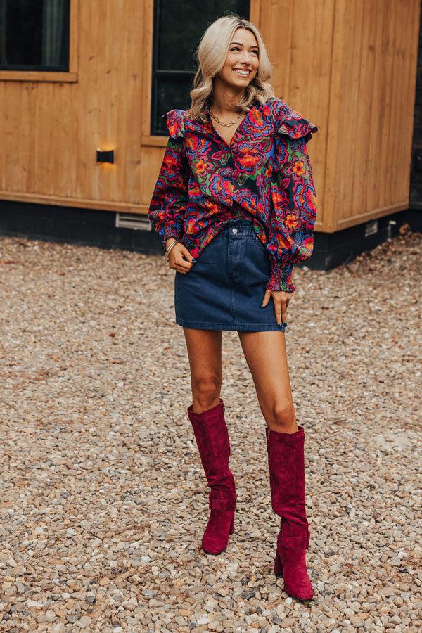 Impressions Filled With Hope Button Up