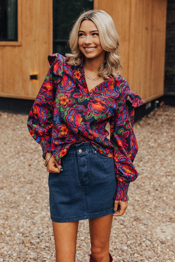 Impressions Filled With Hope Button Up