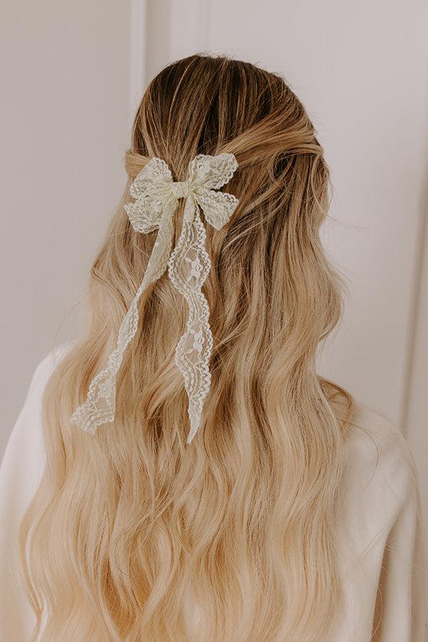 Impressions Final Touch Lace Bow Hair Clip
