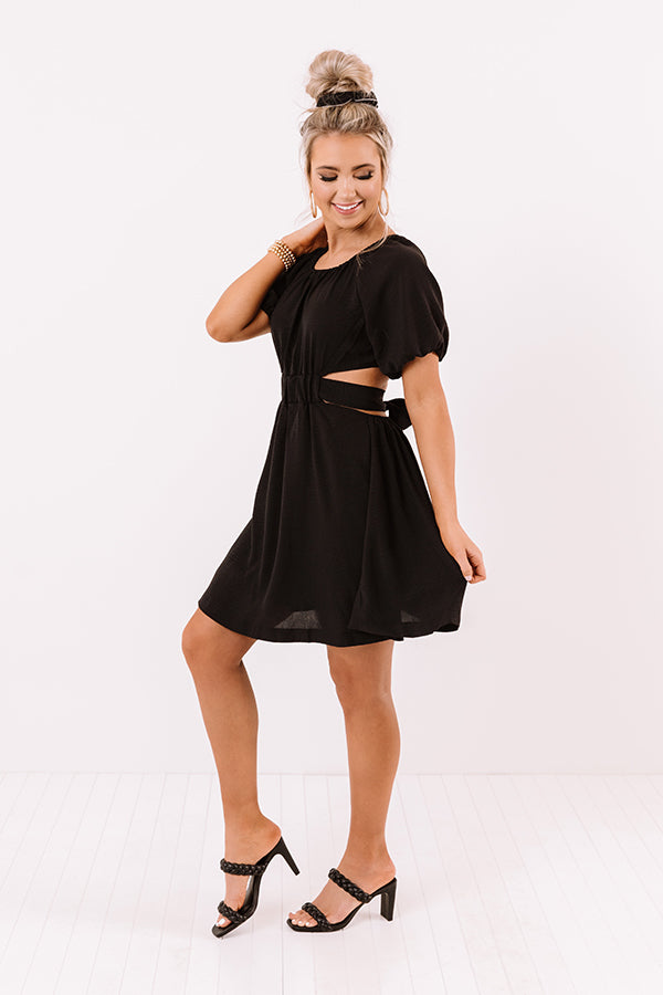 Impressions Finest Hour Open Back Dress In Black