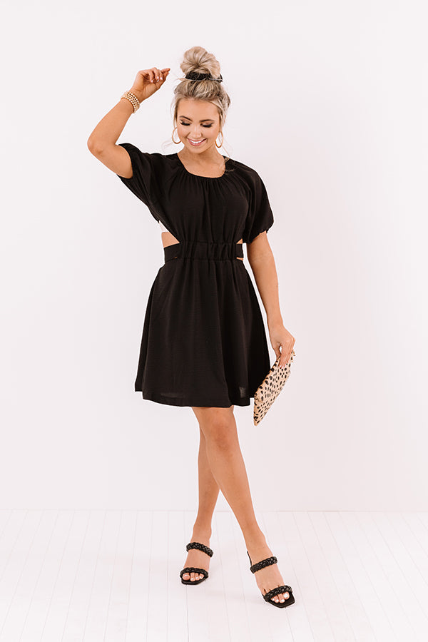 Impressions Finest Hour Open Back Dress In Black