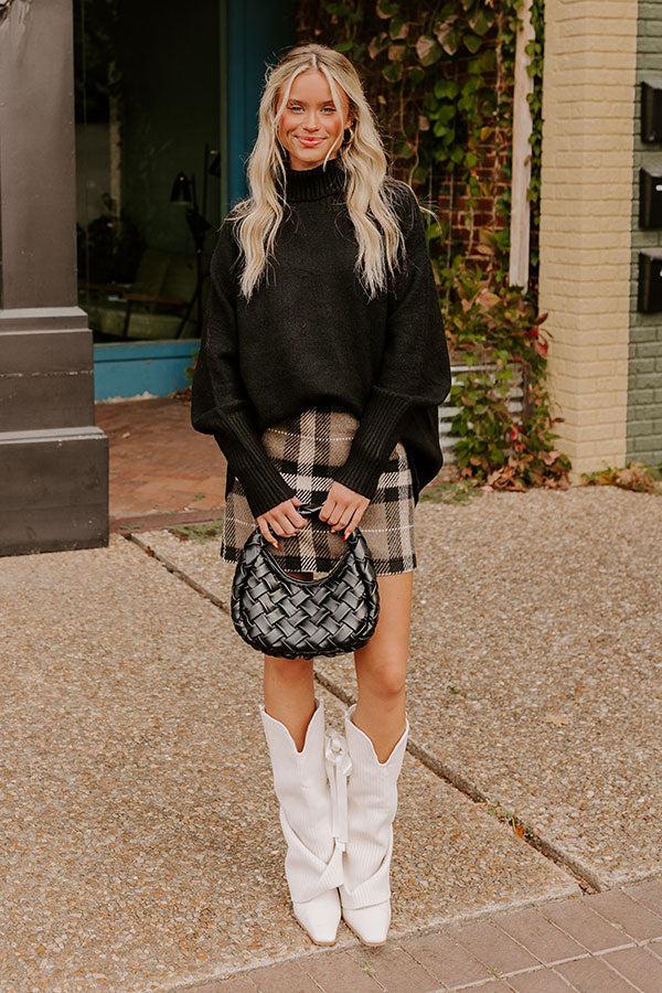 Impressions Fireside Cozy Knit Sweater In Black