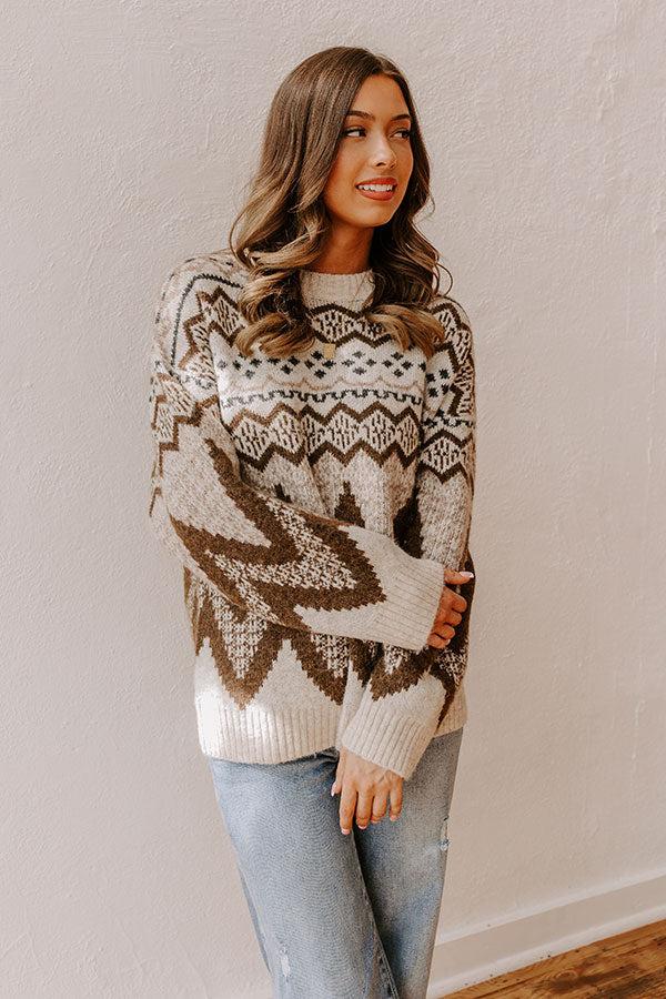Impressions Fireside S'mores Knit Sweater