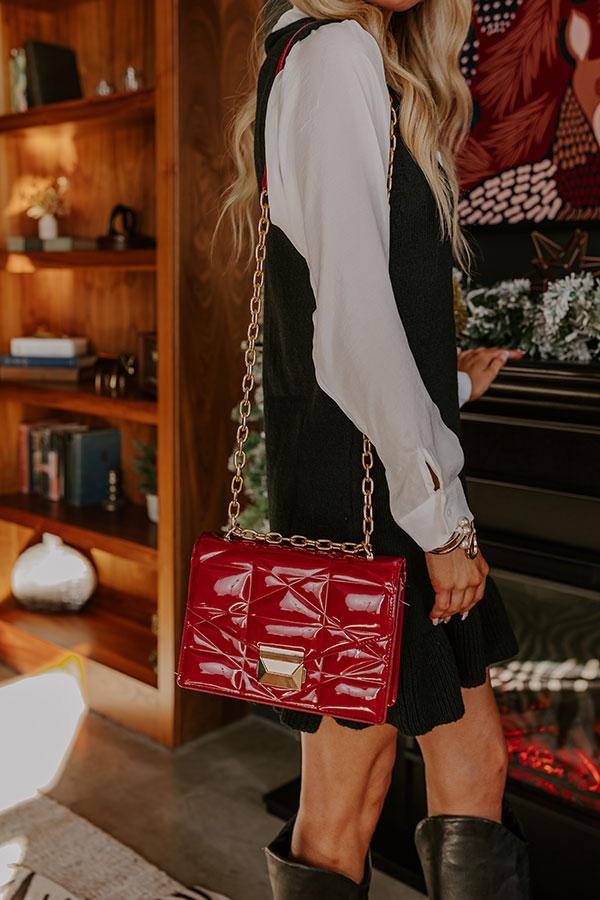 Impressions First Class Moment Patent Purse in Red