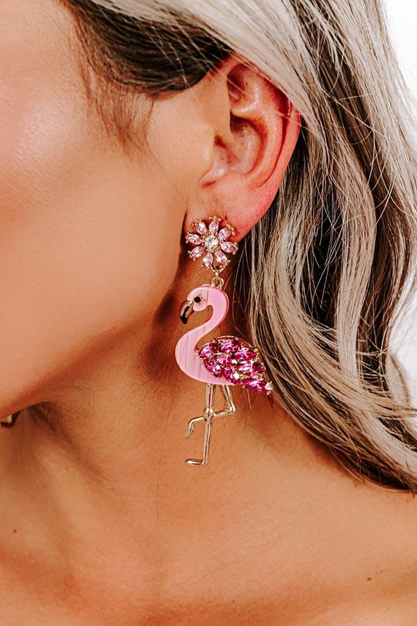 Impressions Flamingo Friendly Earrings