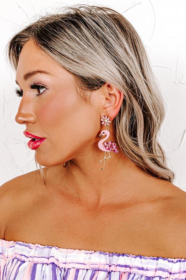 Impressions Flamingo Friendly Earrings