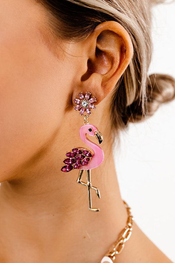 Impressions Flamingo Friendly Earrings