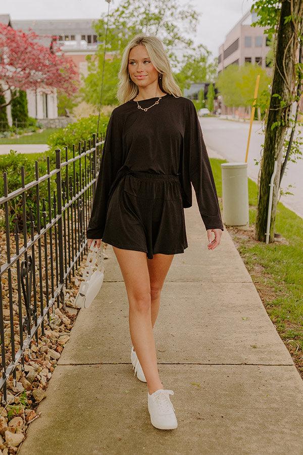 Impressions Flight Plans Knit Tee In Black