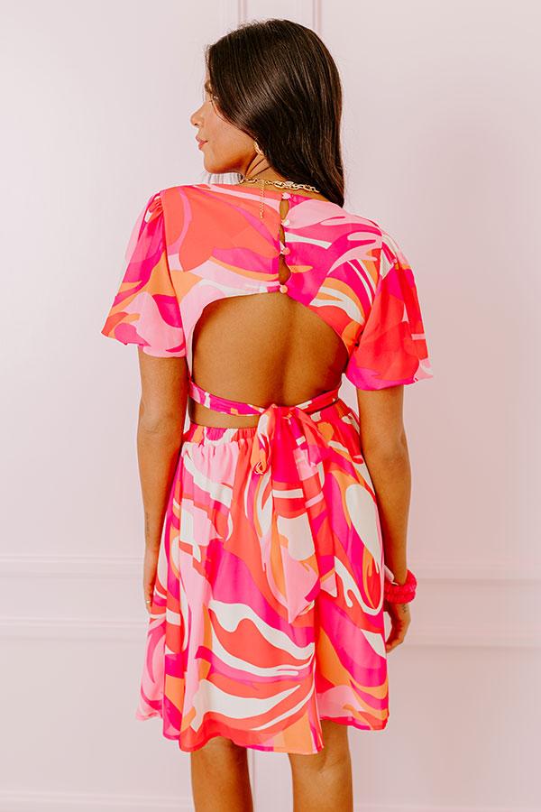 Impressions Flirtatious Flair Cut Out Mini Dress