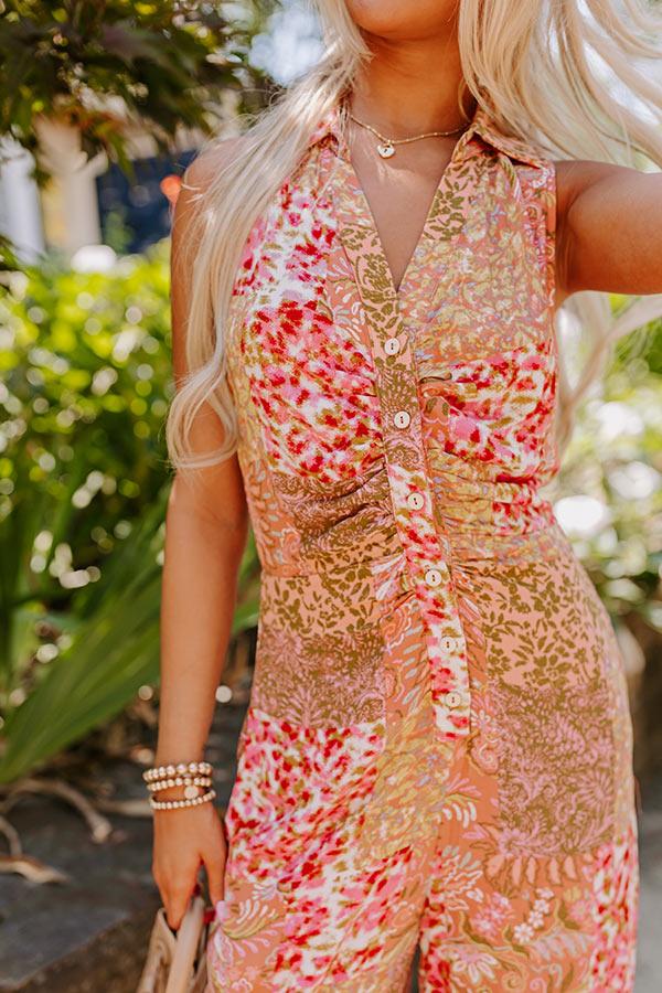 Impressions Flirtatious Flair Wide Leg Jumpsuit