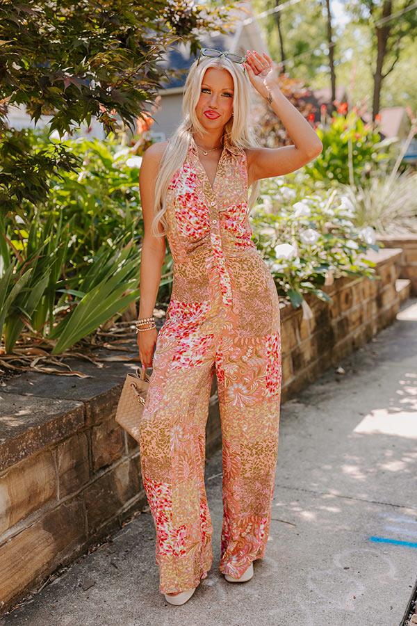 Impressions Flirtatious Flair Wide Leg Jumpsuit