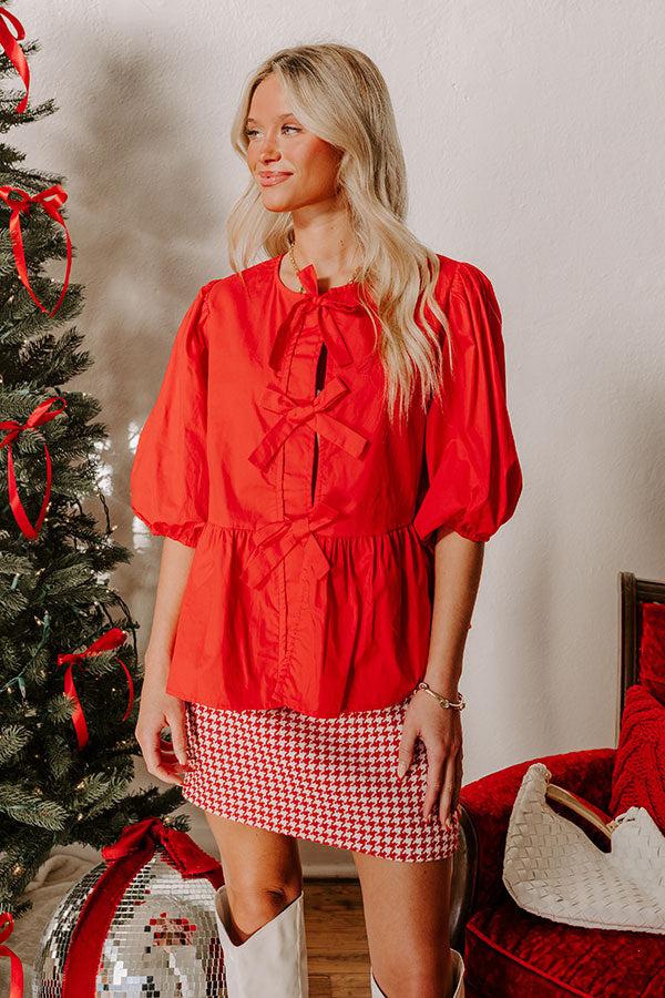 Impressions Flirty Feels Front Tie Top