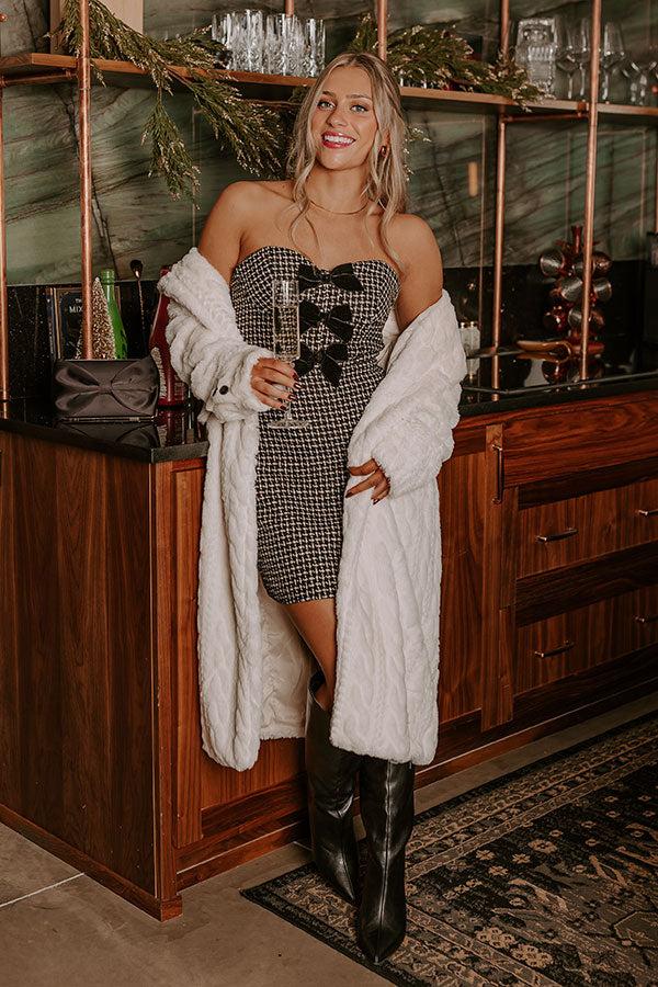 Impressions Flirty Moments Tweed Mini Dress