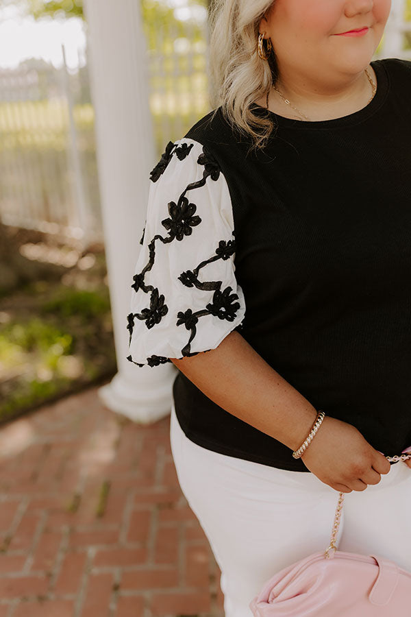 Impressions Flora Drama Ribbed Top Curves