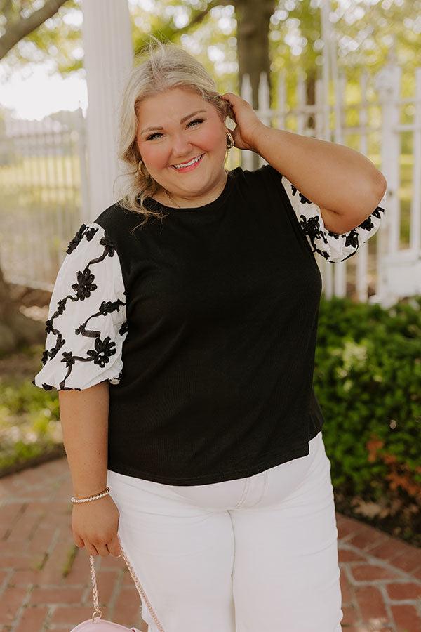 Impressions Flora Drama Ribbed Top Curves