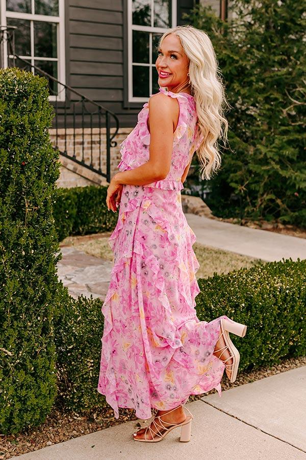 Impressions Floral Dreams Ruffle Maxi Dress