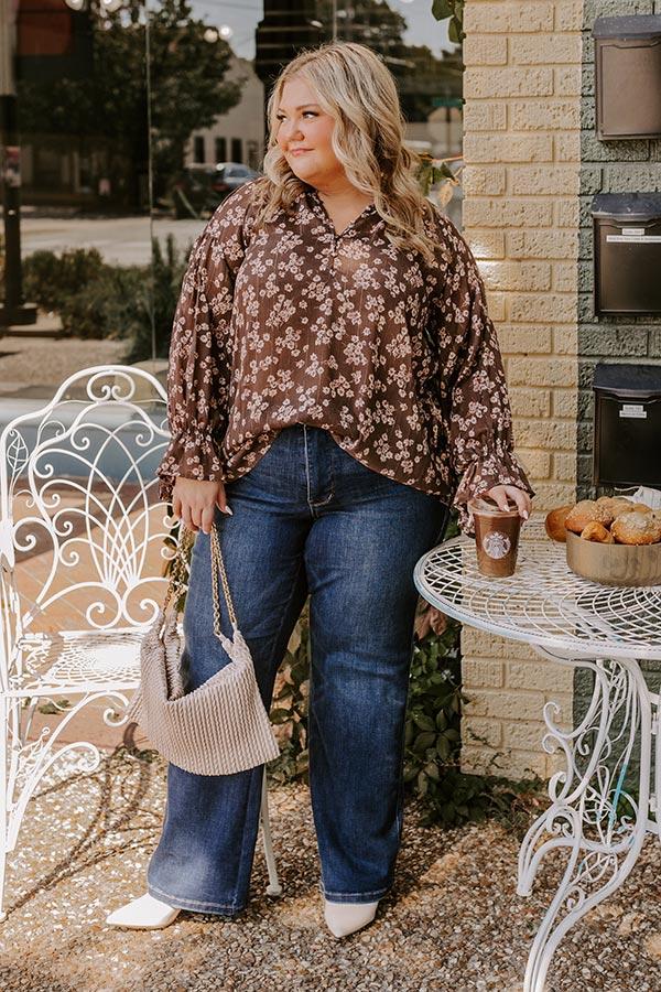 Impressions Floral Fascination Shift Top Curves