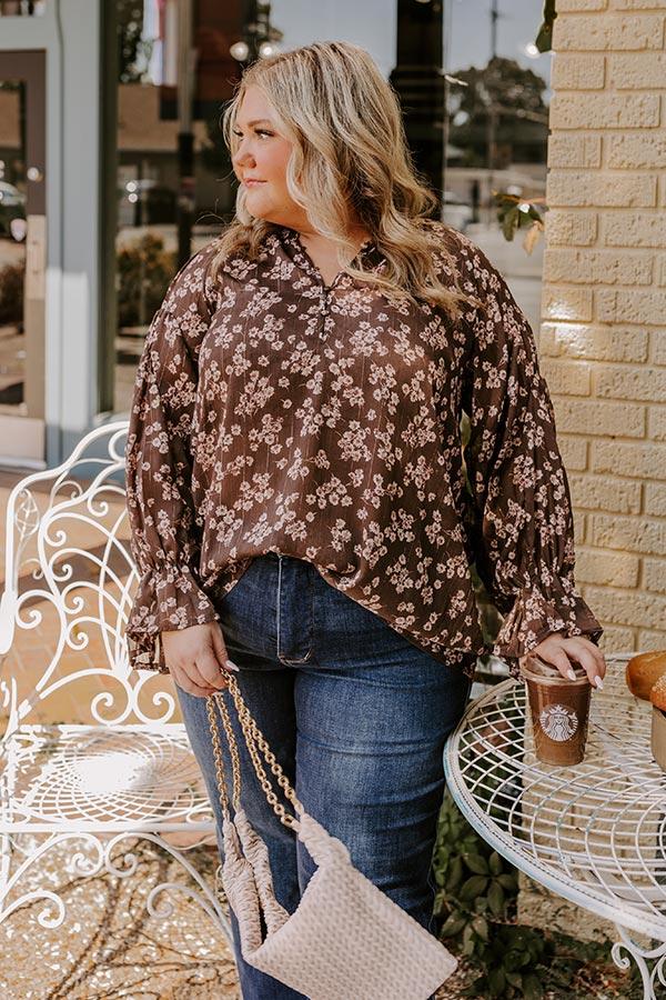 Impressions Floral Fascination Shift Top Curves