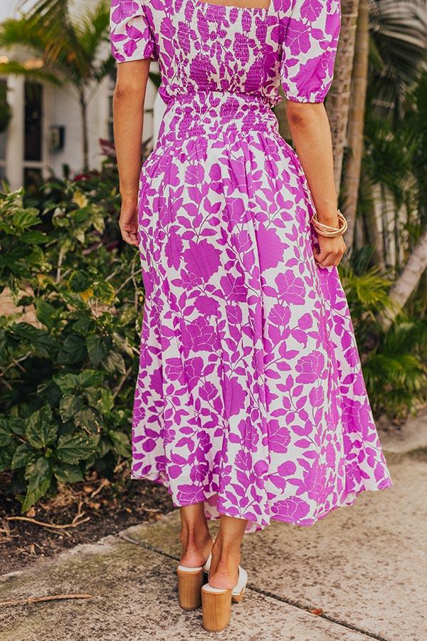 Impressions Floral Oasis Maxi Skirt