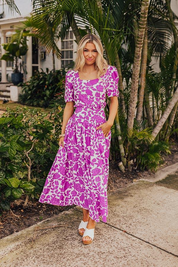 Impressions Floral Oasis Maxi Skirt