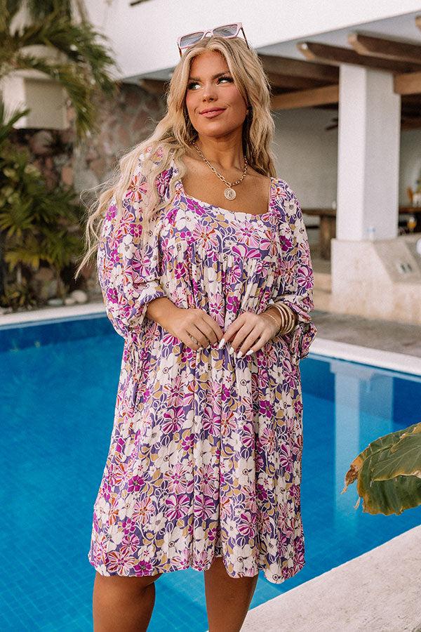 Impressions Floral Sweetness Shift Dress Curves