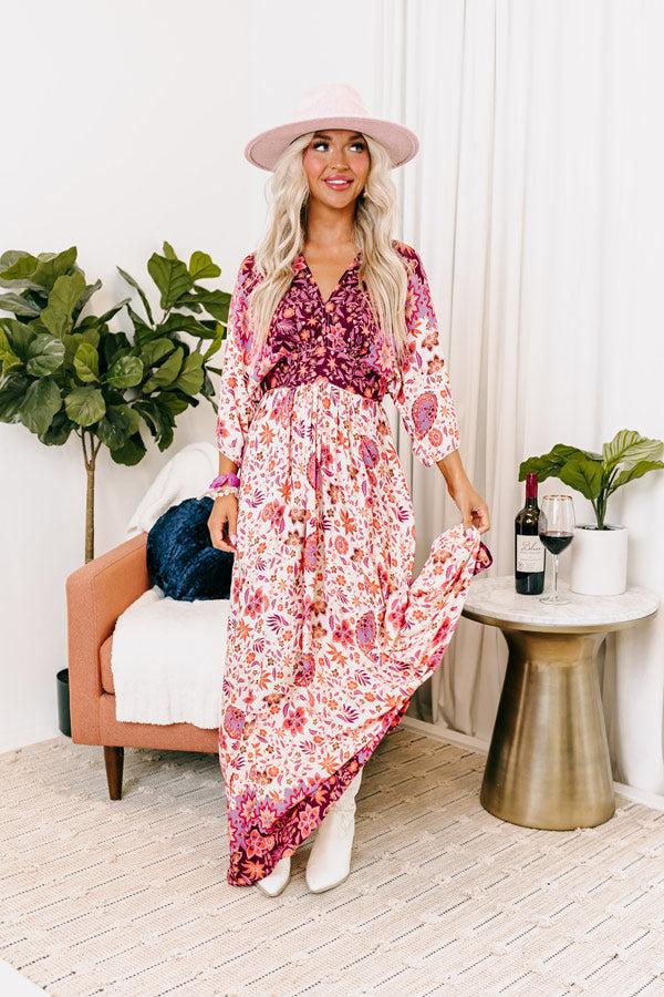 Impressions Fly Me To Fiji Floral Maxi