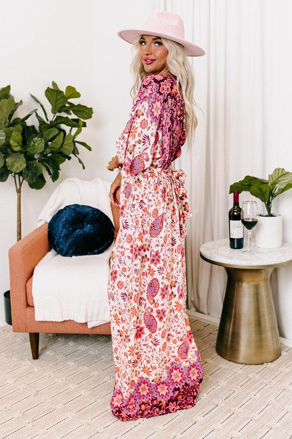 Impressions Fly Me To Fiji Floral Maxi