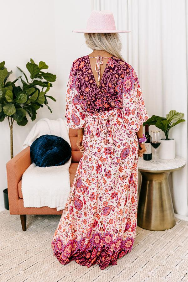 Impressions Fly Me To Fiji Floral Maxi