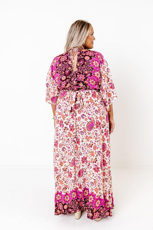 Impressions Fly Me To Fiji Floral Maxi Curves