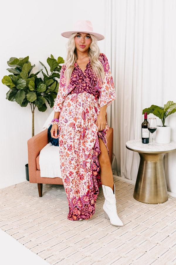 Impressions Fly Me To Fiji Floral Maxi