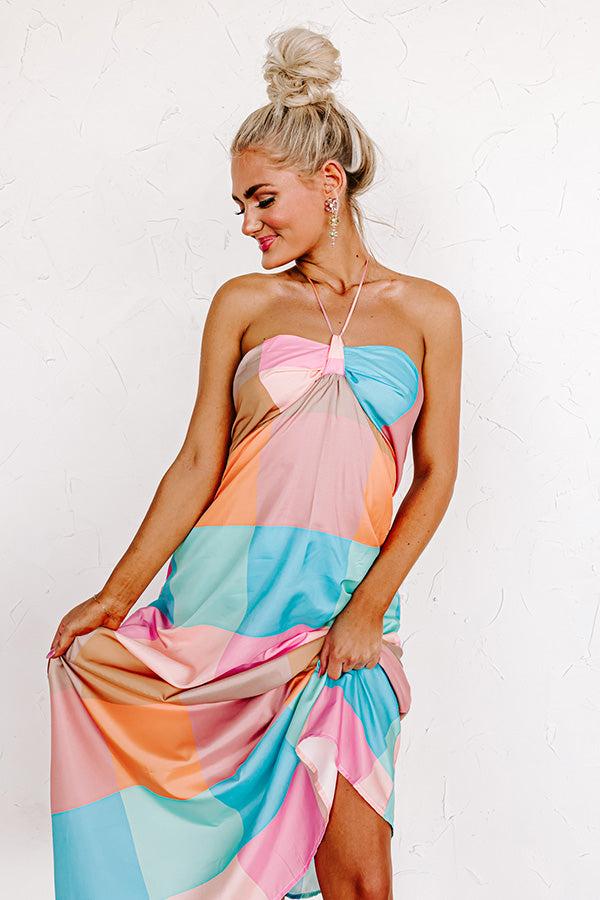 Impressions Follow Your Happiness Color Block Maxi