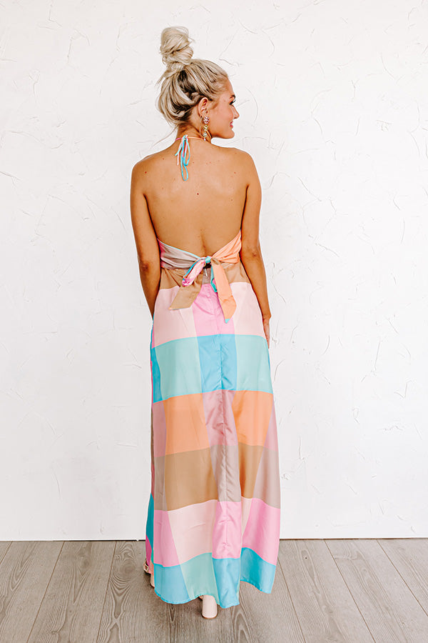 Impressions Follow Your Happiness Color Block Maxi