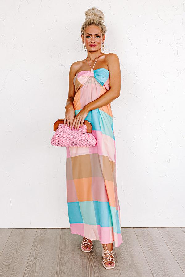 Impressions Follow Your Happiness Color Block Maxi