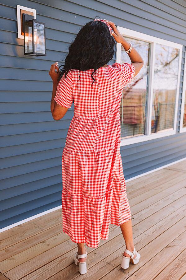 Impressions Freedom Rings Gingham Midi