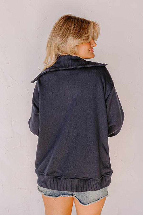 Impressions Fresh Breeze Sweatshirt In Navy