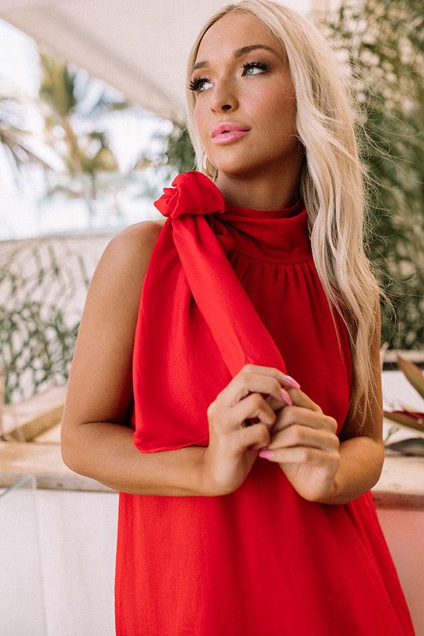 Impressions Friday Night Glam Shift Dress In Red