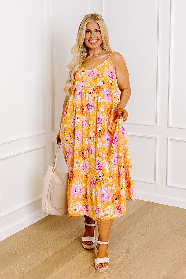 Impressions Friendly Smiles Floral Midi Curves