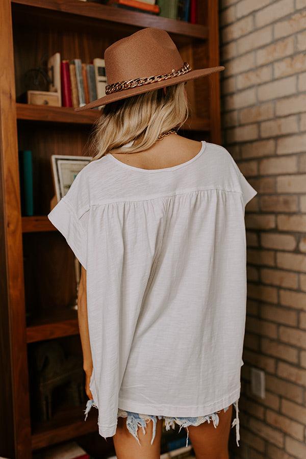 Impressions Full Of Charm Shift Top In Ivory