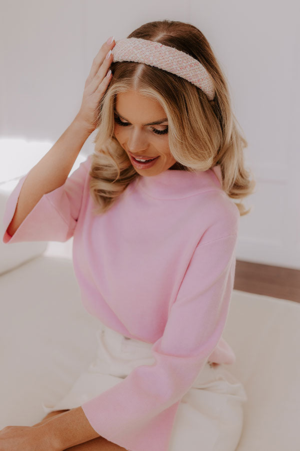 Impressions Full Of Love Tweed Headband In Ivory