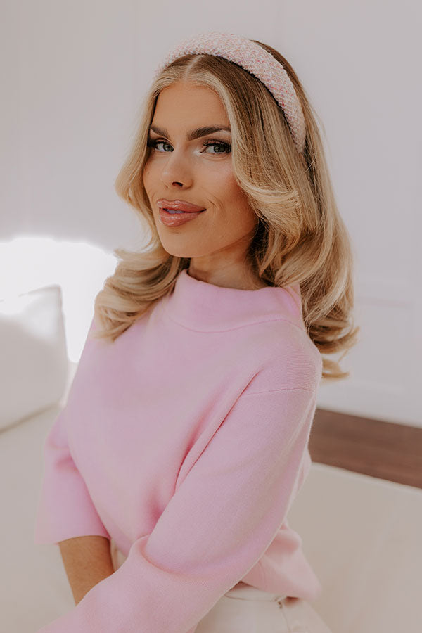 Impressions Full Of Love Tweed Headband in Ivory