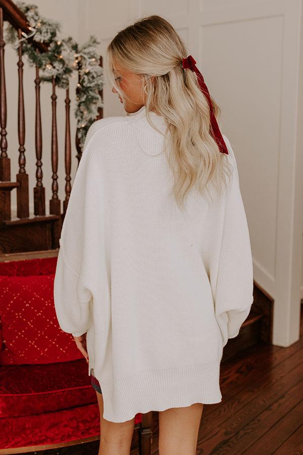 Impressions Full Of Warmth Tunic Sweater In Ivory