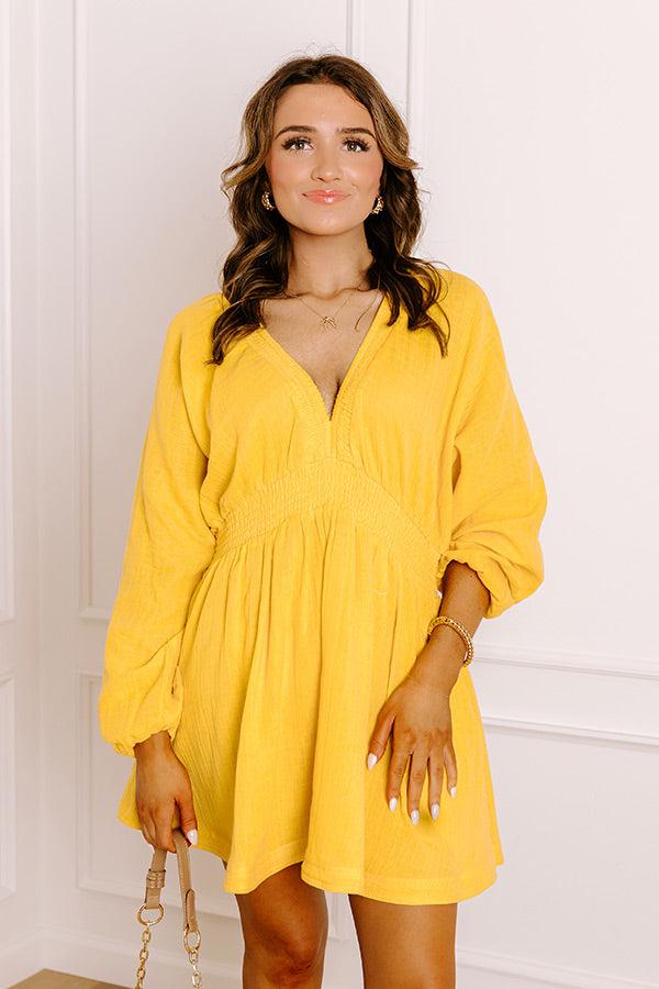 Impressions Fun In The Sun Gauze Mini Dress