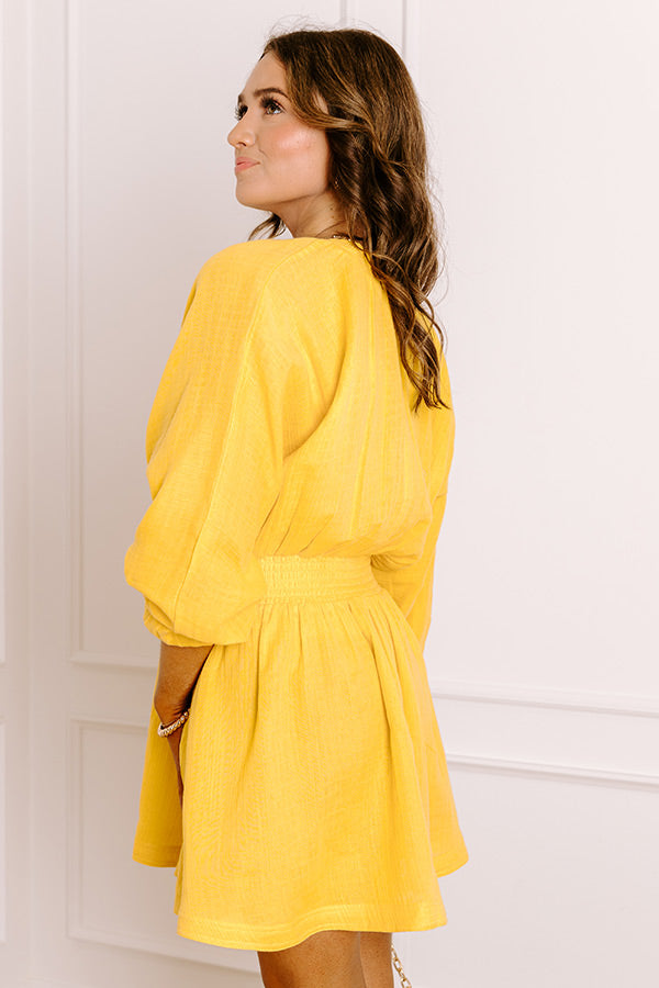 Impressions Fun In The Sun Gauze Mini Dress