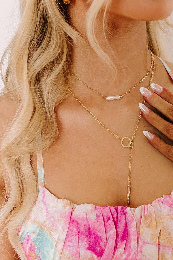 Impressions Gala Charm Lariat Necklace