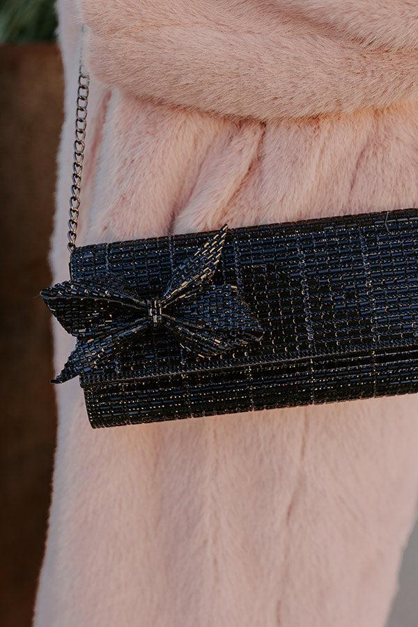 Impressions Gala Ready Rhinestone Clutch In Black