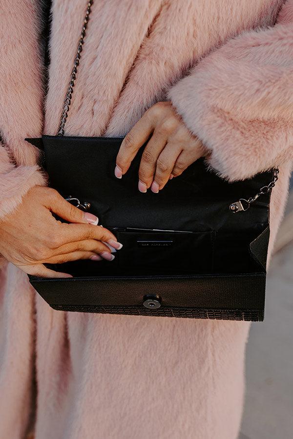 Impressions Gala Ready Rhinestone Clutch In Black