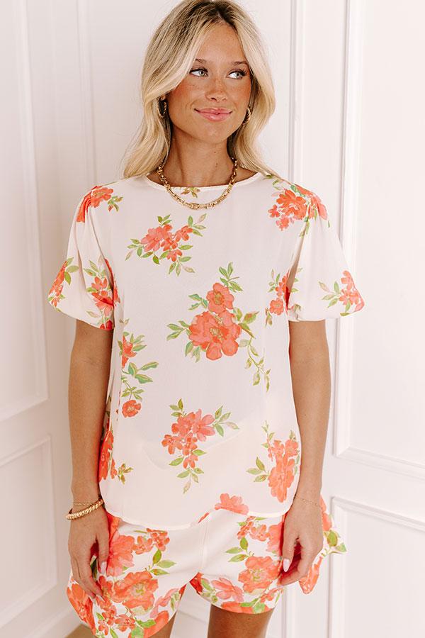 Impressions Garden Bliss Floral Shift Top