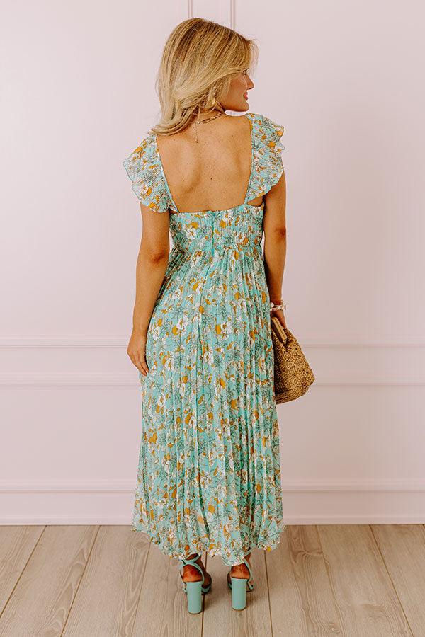 Impressions Garden Blooms Pleated Maxi